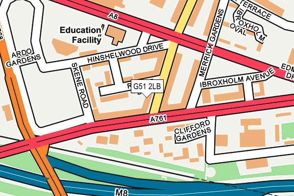 G51 2LB map - OS OpenMap – Local (Ordnance Survey)