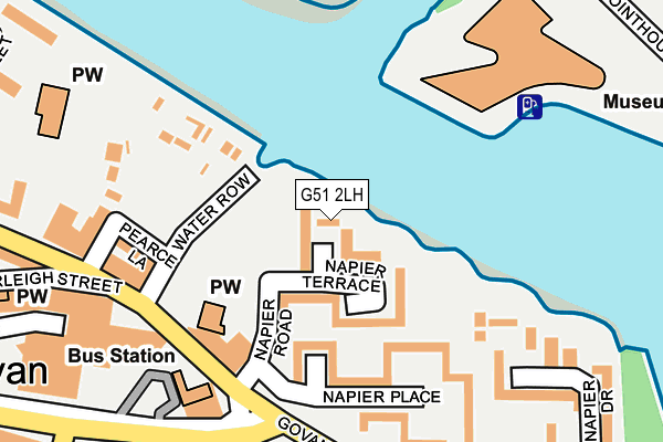 G51 2LH map - OS OpenMap – Local (Ordnance Survey)