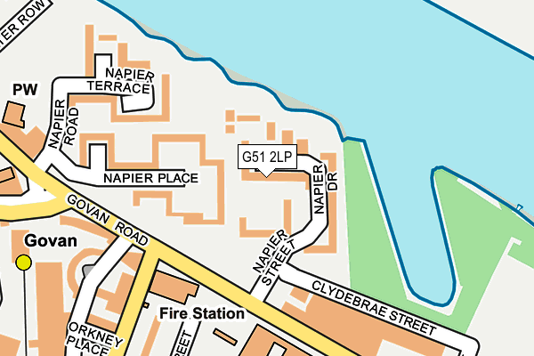 G51 2LP map - OS OpenMap – Local (Ordnance Survey)