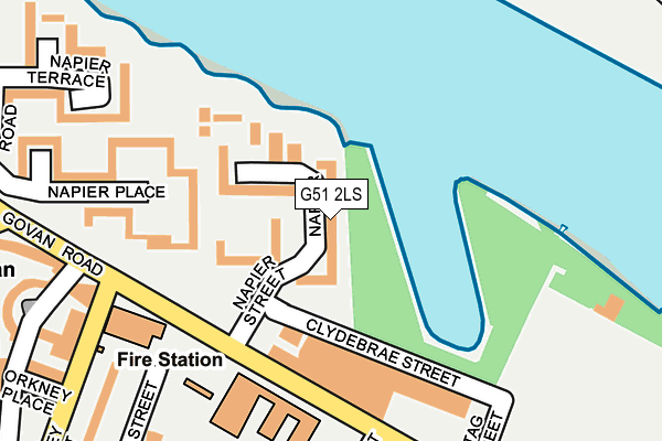 G51 2LS map - OS OpenMap – Local (Ordnance Survey)