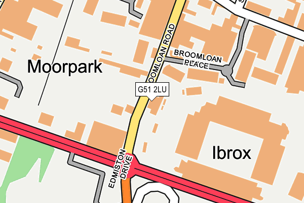 G51 2LU map - OS OpenMap – Local (Ordnance Survey)