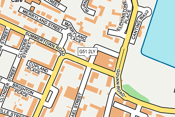 G51 2LY map - OS OpenMap – Local (Ordnance Survey)