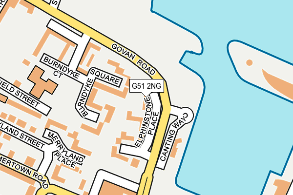 G51 2NG map - OS OpenMap – Local (Ordnance Survey)