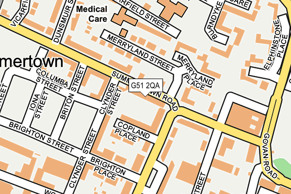 G51 2QA map - OS OpenMap – Local (Ordnance Survey)