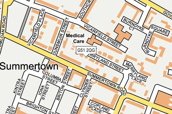 G51 2QG map - OS OpenMap – Local (Ordnance Survey)