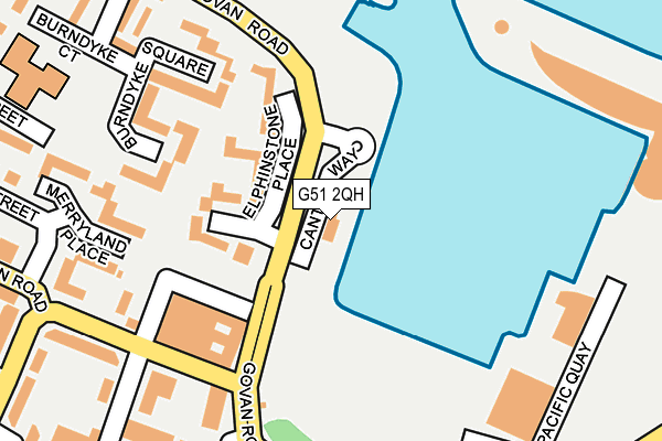 G51 2QH map - OS OpenMap – Local (Ordnance Survey)