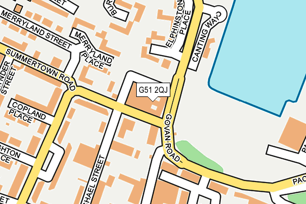 G51 2QJ map - OS OpenMap – Local (Ordnance Survey)