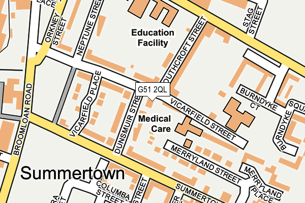 G51 2QL map - OS OpenMap – Local (Ordnance Survey)