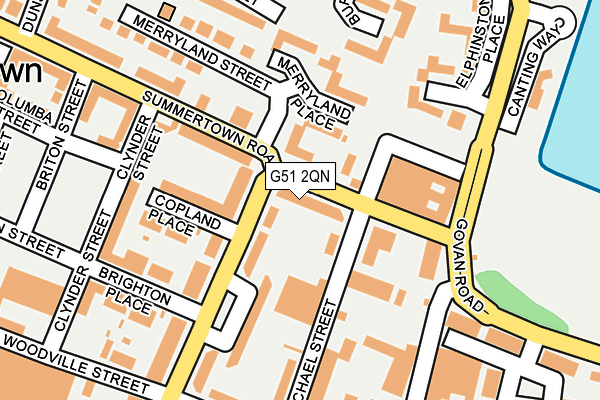 G51 2QN map - OS OpenMap – Local (Ordnance Survey)