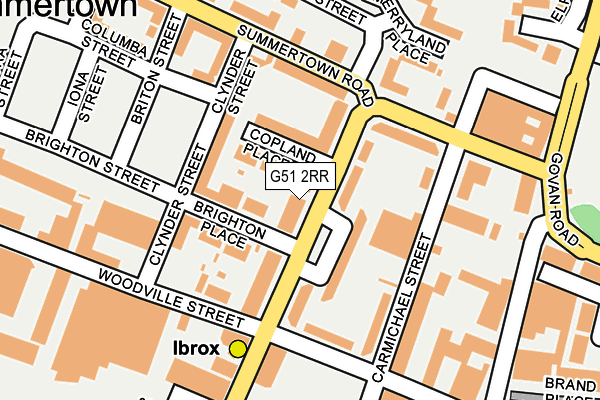 G51 2RR map - OS OpenMap – Local (Ordnance Survey)