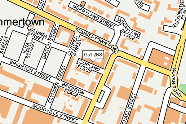 G51 2RS map - OS OpenMap – Local (Ordnance Survey)