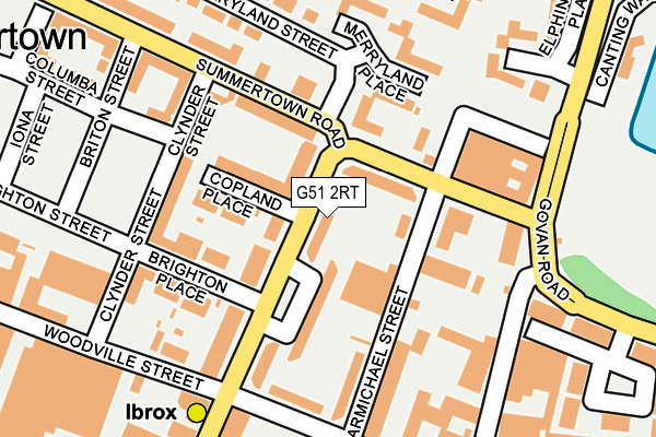 G51 2RT map - OS OpenMap – Local (Ordnance Survey)