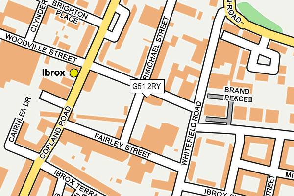 G51 2RY map - OS OpenMap – Local (Ordnance Survey)