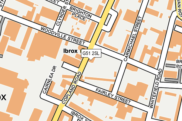 G51 2SL map - OS OpenMap – Local (Ordnance Survey)