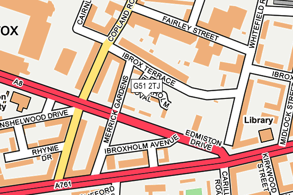 G51 2TJ map - OS OpenMap – Local (Ordnance Survey)