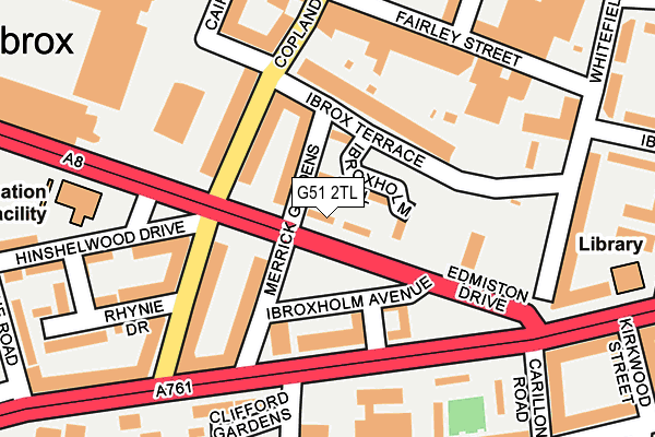 G51 2TL map - OS OpenMap – Local (Ordnance Survey)