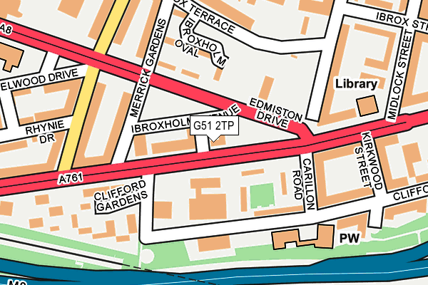 G51 2TP map - OS OpenMap – Local (Ordnance Survey)