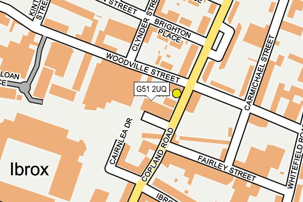 G51 2UQ map - OS OpenMap – Local (Ordnance Survey)