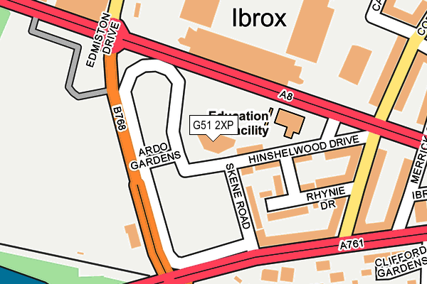 G51 2XP map - OS OpenMap – Local (Ordnance Survey)