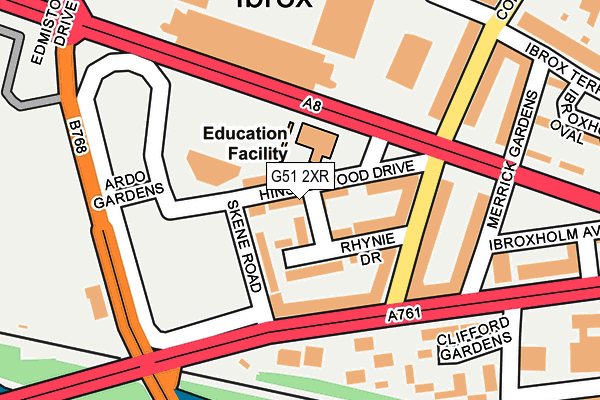 G51 2XR map - OS OpenMap – Local (Ordnance Survey)