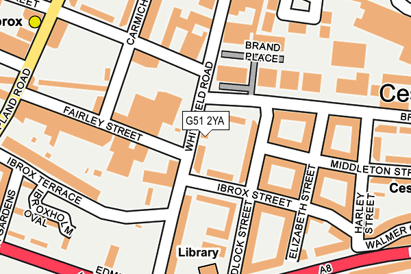 G51 2YA map - OS OpenMap – Local (Ordnance Survey)