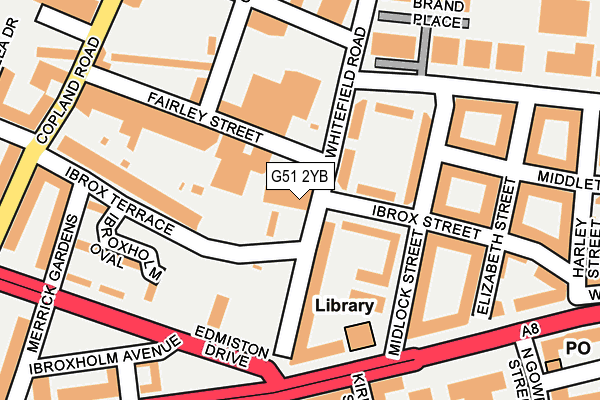 G51 2YB map - OS OpenMap – Local (Ordnance Survey)