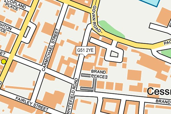 G51 2YE map - OS OpenMap – Local (Ordnance Survey)