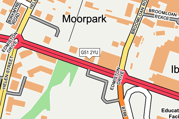 G51 2YU map - OS OpenMap – Local (Ordnance Survey)