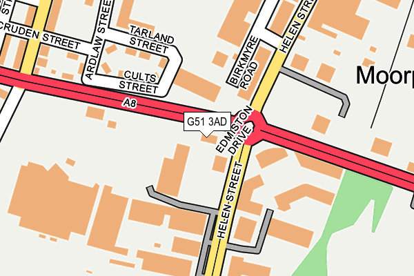 G51 3AD map - OS OpenMap – Local (Ordnance Survey)