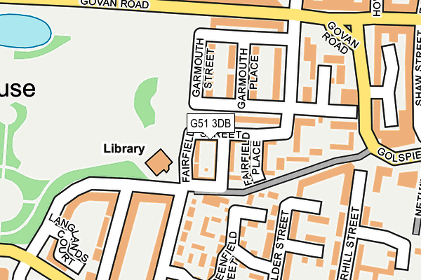 G51 3DB map - OS OpenMap – Local (Ordnance Survey)