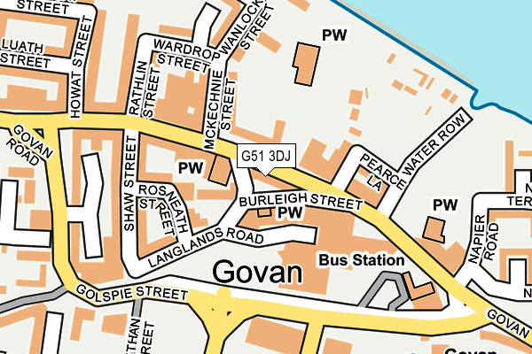 G51 3DJ map - OS OpenMap – Local (Ordnance Survey)