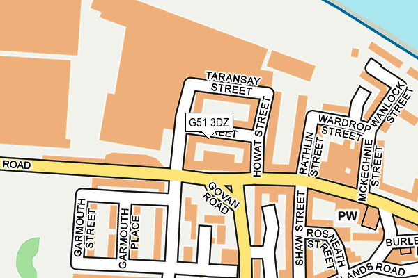 G51 3DZ map - OS OpenMap – Local (Ordnance Survey)