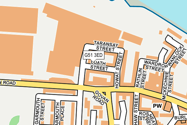 G51 3ED map - OS OpenMap – Local (Ordnance Survey)