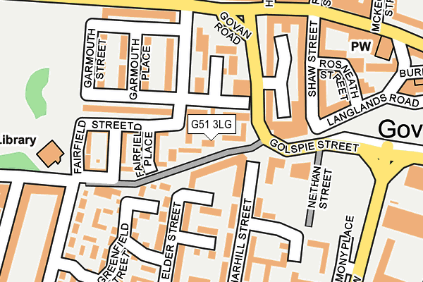 G51 3LG map - OS OpenMap – Local (Ordnance Survey)