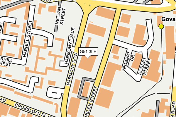 G51 3LH map - OS OpenMap – Local (Ordnance Survey)