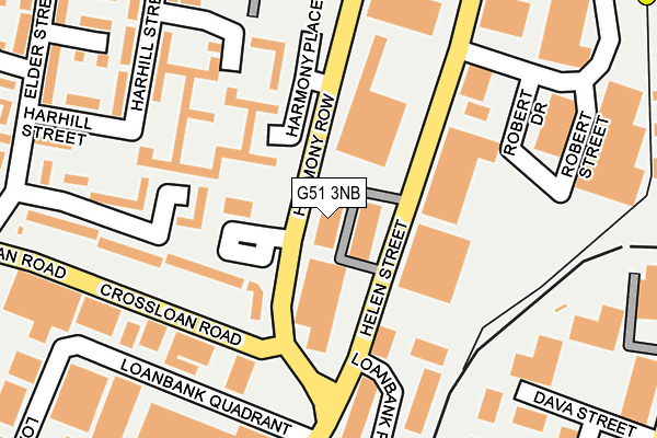 G51 3NB map - OS OpenMap – Local (Ordnance Survey)