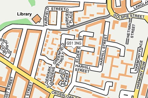 G51 3NG map - OS OpenMap – Local (Ordnance Survey)
