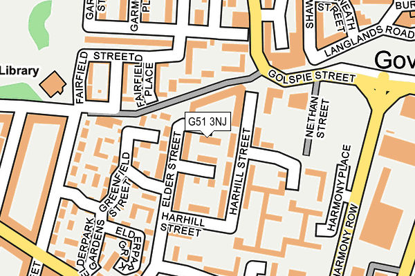 G51 3NJ map - OS OpenMap – Local (Ordnance Survey)