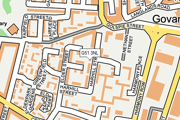 G51 3NL map - OS OpenMap – Local (Ordnance Survey)