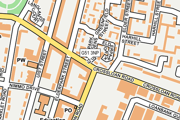 G51 3NP map - OS OpenMap – Local (Ordnance Survey)