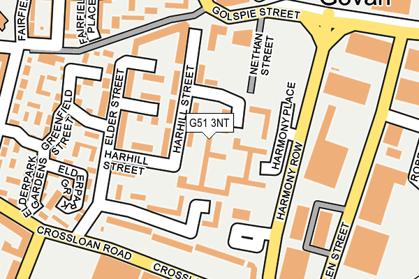 G51 3NT map - OS OpenMap – Local (Ordnance Survey)