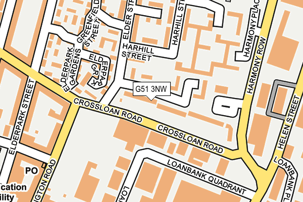 G51 3NW map - OS OpenMap – Local (Ordnance Survey)