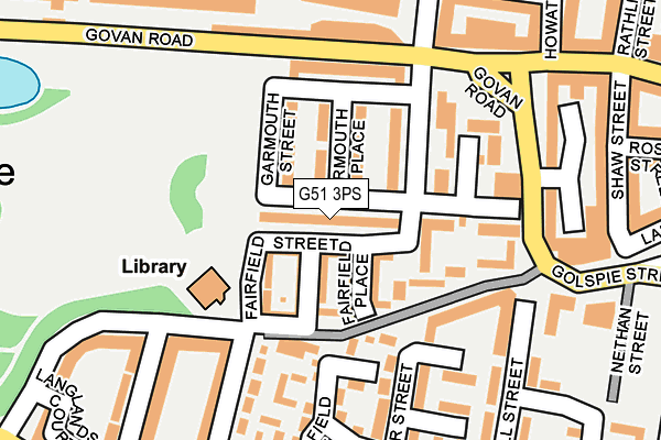 G51 3PS map - OS OpenMap – Local (Ordnance Survey)