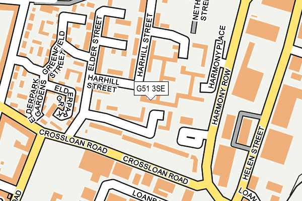 G51 3SE map - OS OpenMap – Local (Ordnance Survey)