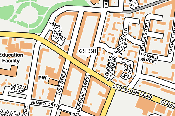 G51 3SH map - OS OpenMap – Local (Ordnance Survey)