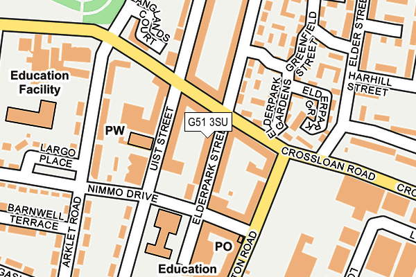 G51 3SU map - OS OpenMap – Local (Ordnance Survey)