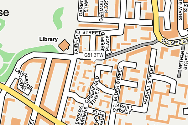 G51 3TW map - OS OpenMap – Local (Ordnance Survey)