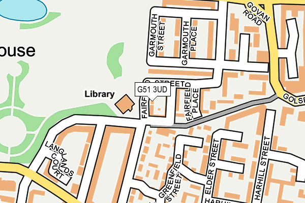 G51 3UD map - OS OpenMap – Local (Ordnance Survey)