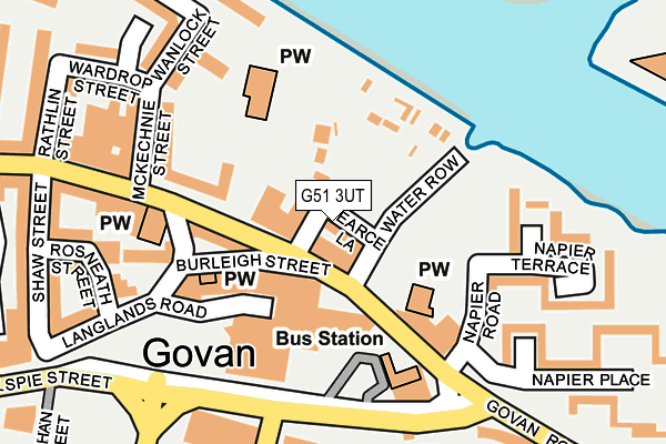 G51 3UT map - OS OpenMap – Local (Ordnance Survey)