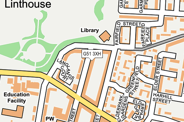 G51 3XH map - OS OpenMap – Local (Ordnance Survey)